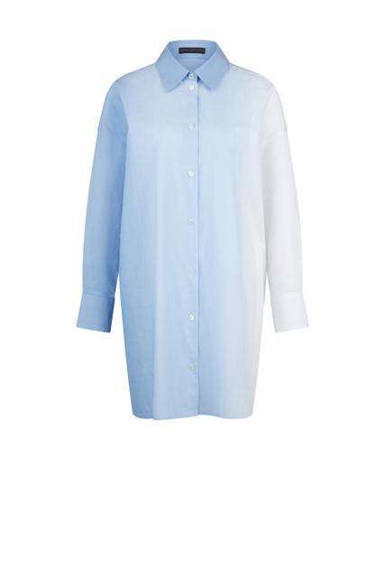 Платье-рубашка EFTALIA из натурального хлопка|Основной цвет:Синий|Артикул:144030-87463 | Фото 1