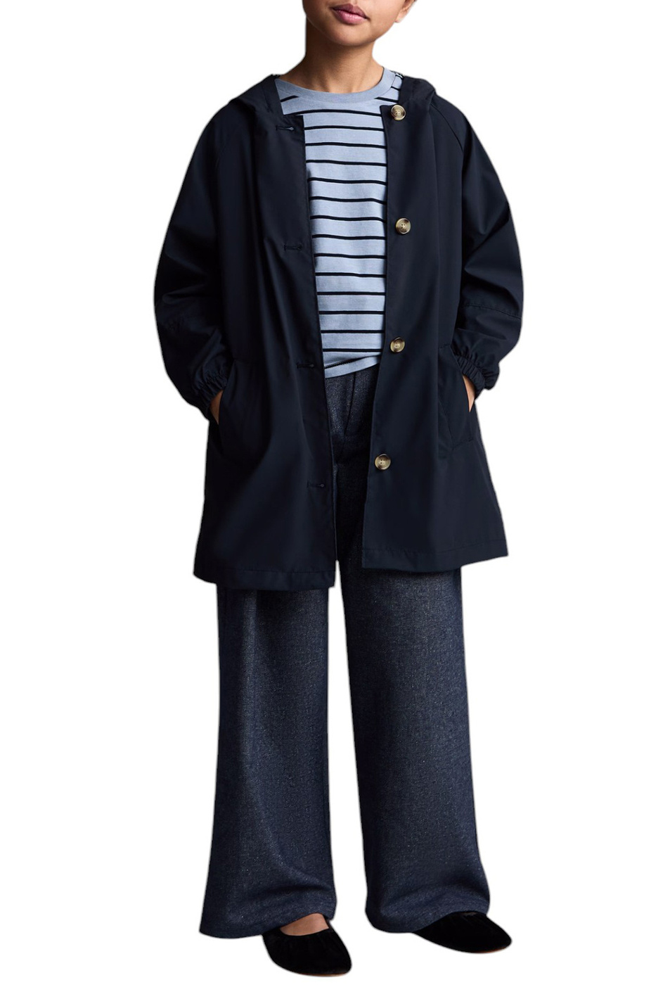 Девочкам Mango Kids Лонгслив STRIPES в полоску (цвет ), артикул 87040641 | Фото 3
