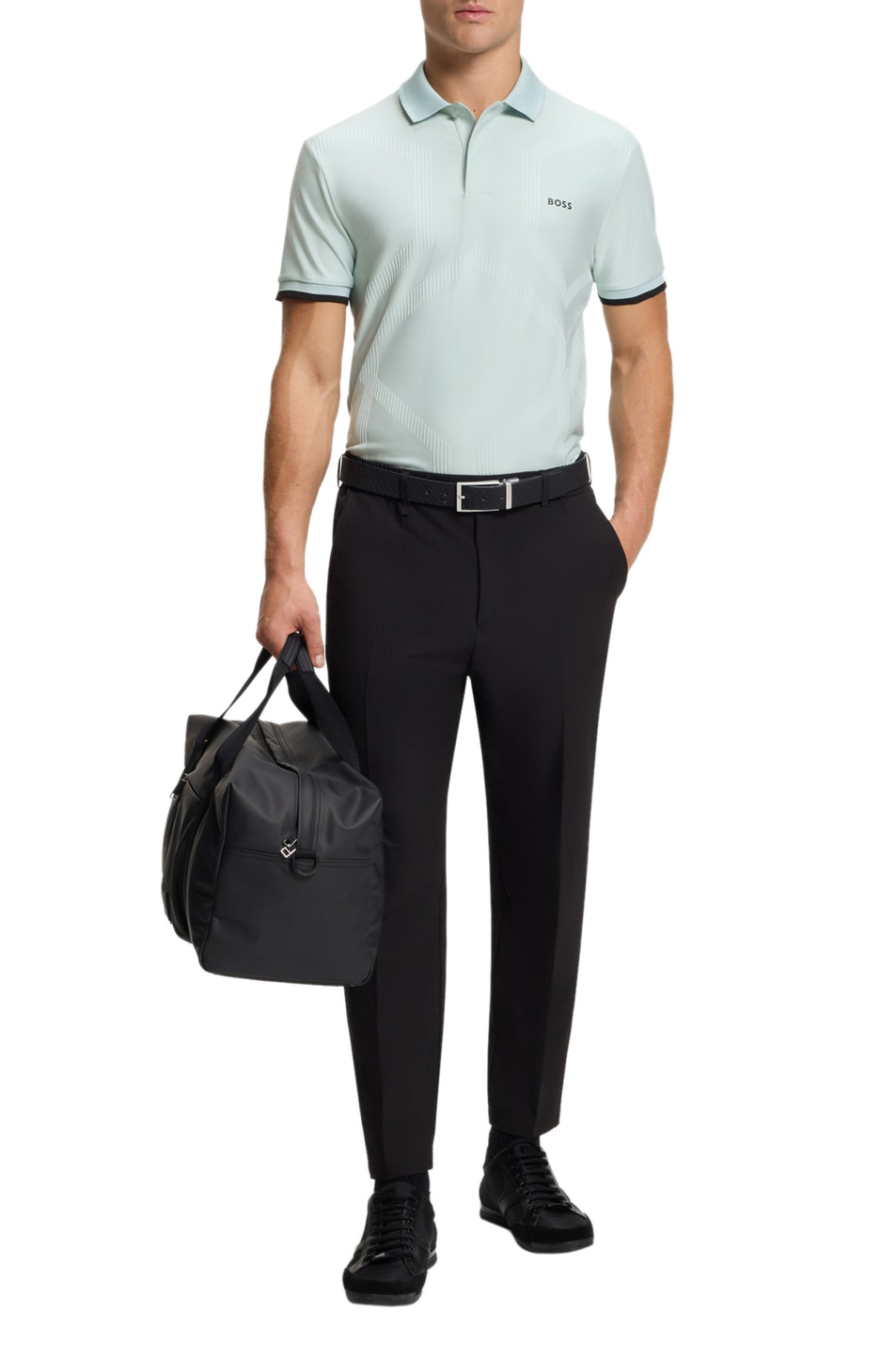 Мужской BOSS Поло с логотипом (цвет ), артикул 50554561 | Фото 2