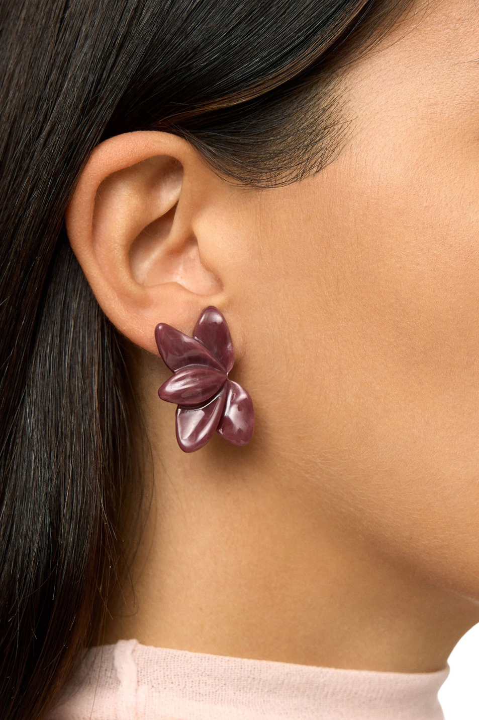 Серьги из смолы|Основной цвет:Бордовый Женский Parfois Серьги из смолы (цвет ), артикул 228843 | Фото 2