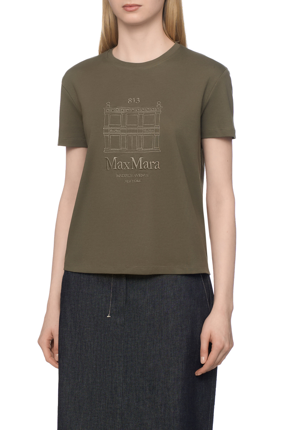 Женский Max Mara Футболка BELLA из хлопка (цвет ), артикул 2619971021 | Фото 3