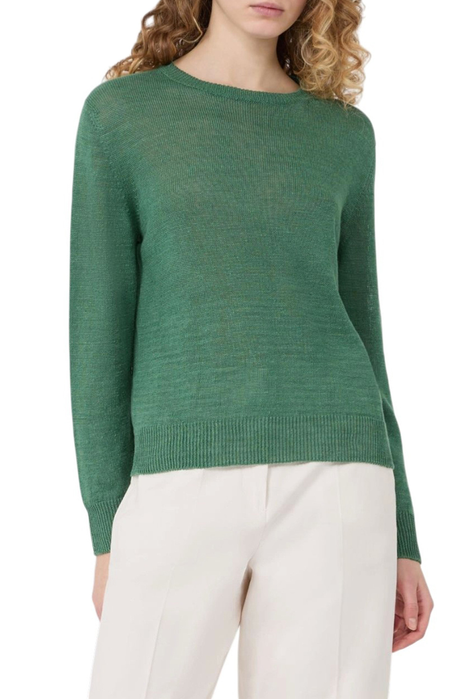 Женский Weekend Max Mara Джемпер ATZECO из льна (цвет ), артикул 2615361132 | Фото 3