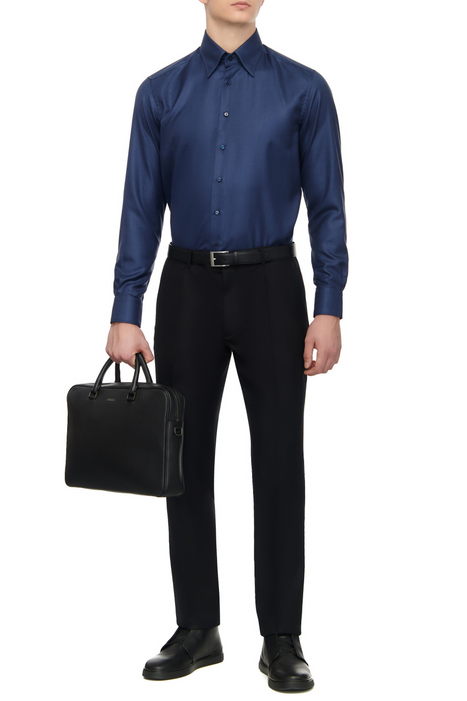 Мужской ZILLI Рубашка из шелка и кашемира (цвет ), артикул CLAB04ZS87060ZS000003 | Фото 3