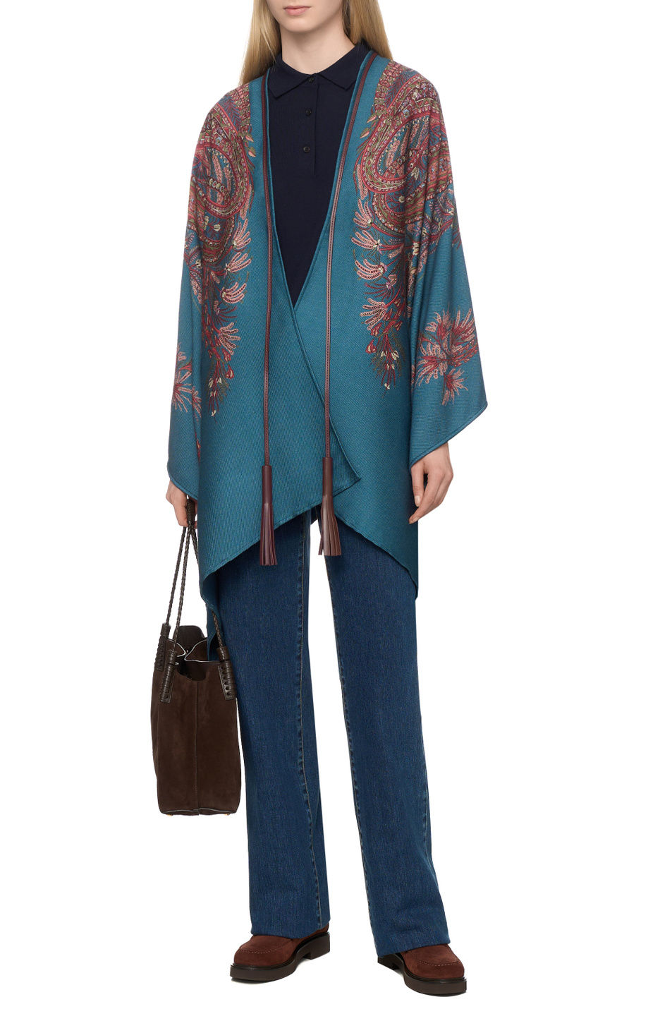 Женский Etro Джемпер-поло из шерсти (цвет ), артикул WRKN0004AQ256B0665 | Фото 3
