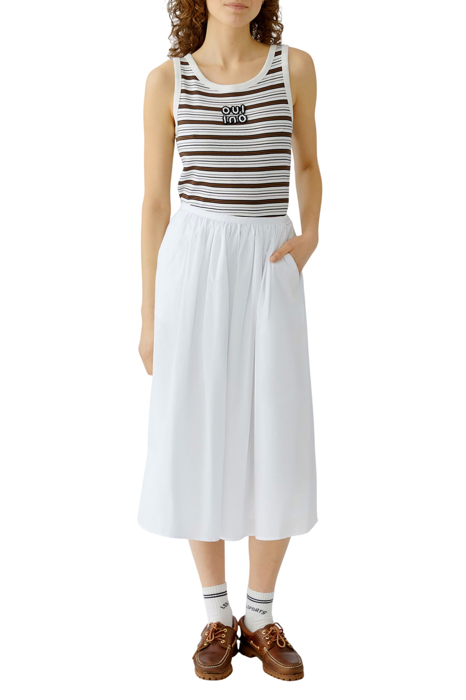 Женский OUI Юбка из хлопка (цвет ), артикул 97106 | Фото 3