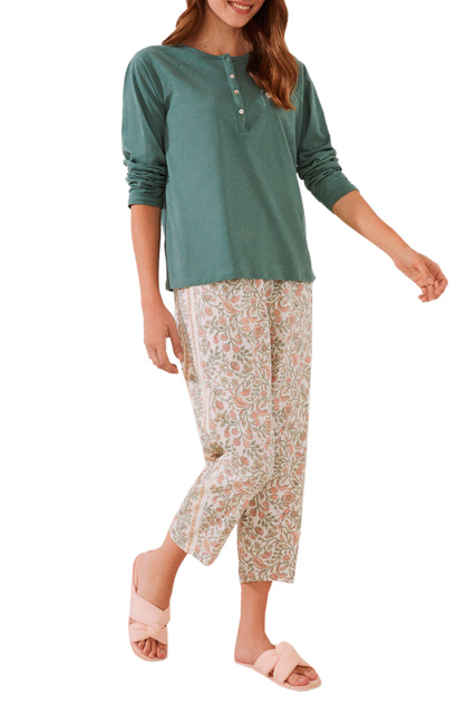 Пижама с принтом|Основной цвет:Мультиколор|Артикул:3594628 | Фото 2