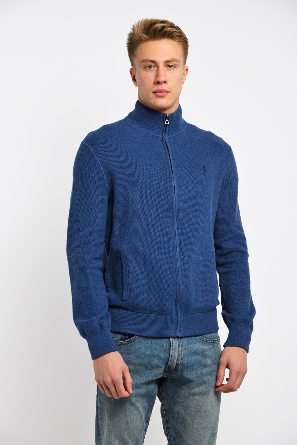 Мужской Polo Ralph Lauren Кардиган из натурального хлопка на молнии (цвет ), артикул 710692706005 | Фото 1