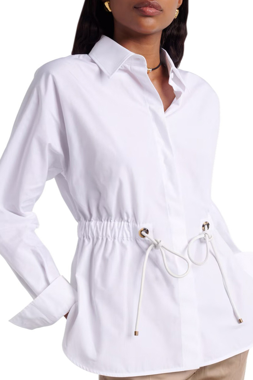 Женский Max Mara Рубашка TAZZINA из хлопка (цвет ), артикул 2611111052 | Фото 4