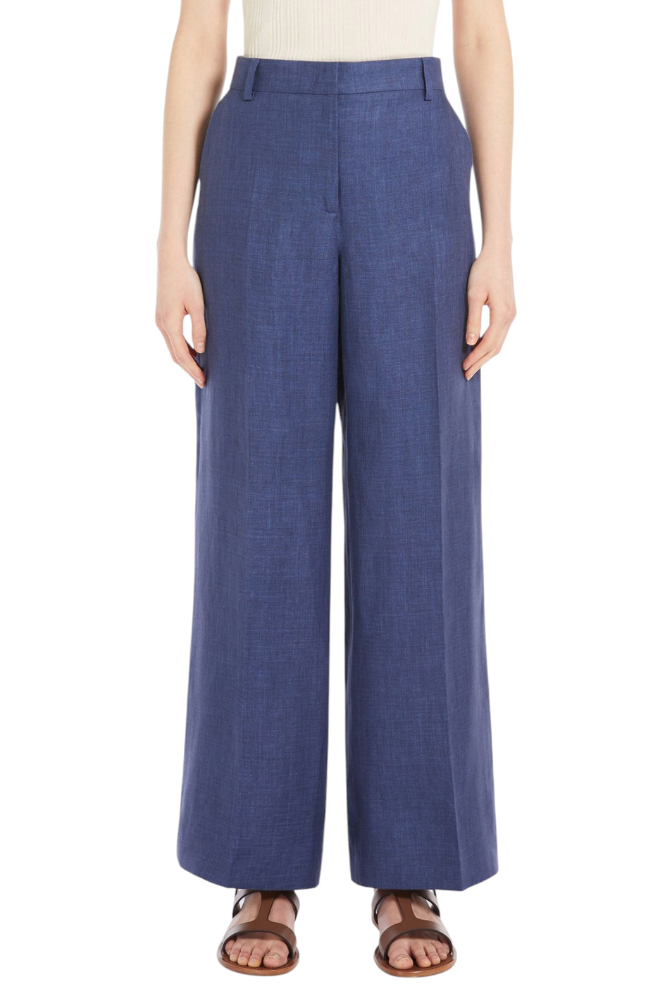 Женский Weekend Max Mara Брюки MALIZIA из льна (цвет ), артикул 2515131052 | Фото 3
