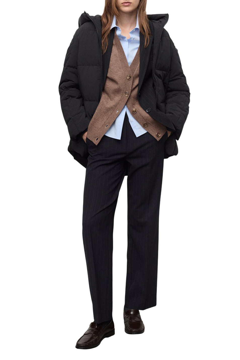 Куртка DONATELO с капюшоном|Основной цвет:Черный Женский Mango Куртка DONATELO с капюшоном (цвет ), артикул 17038267 | Фото 2