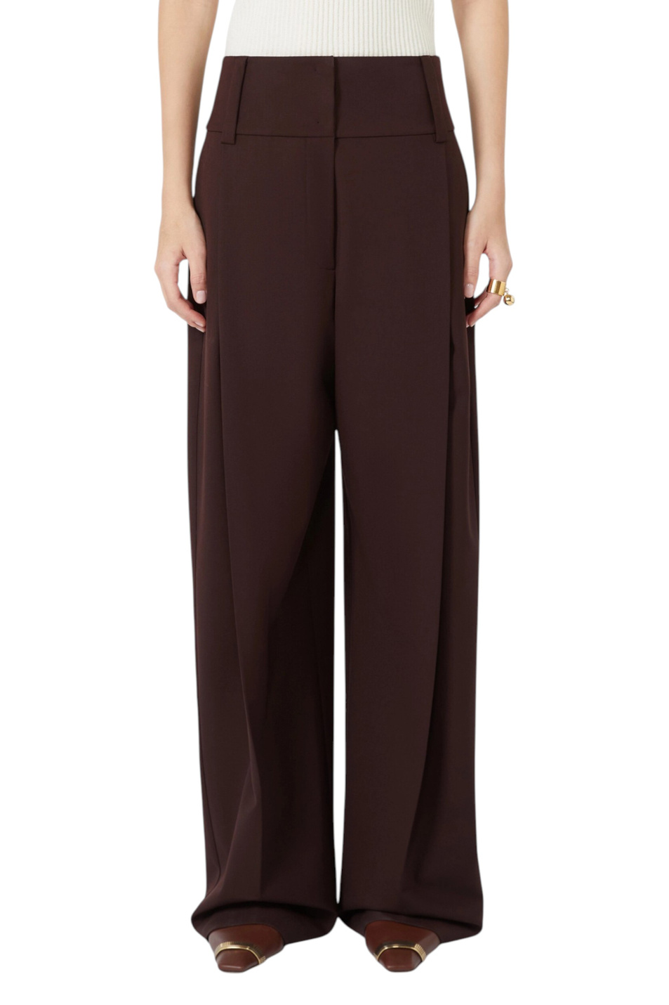 Женский Sportmax Брюки GIRINO из шерсти (цвет ), артикул 2622136052 | Фото 3