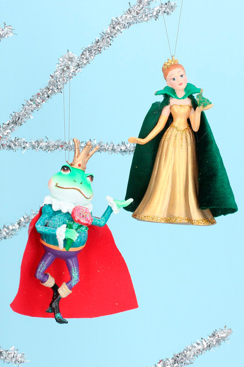 Gisela Graham Елочная игрушка "Принцесса и лягушка" 10 см ( цвет), артикул 13580 | Фото 2