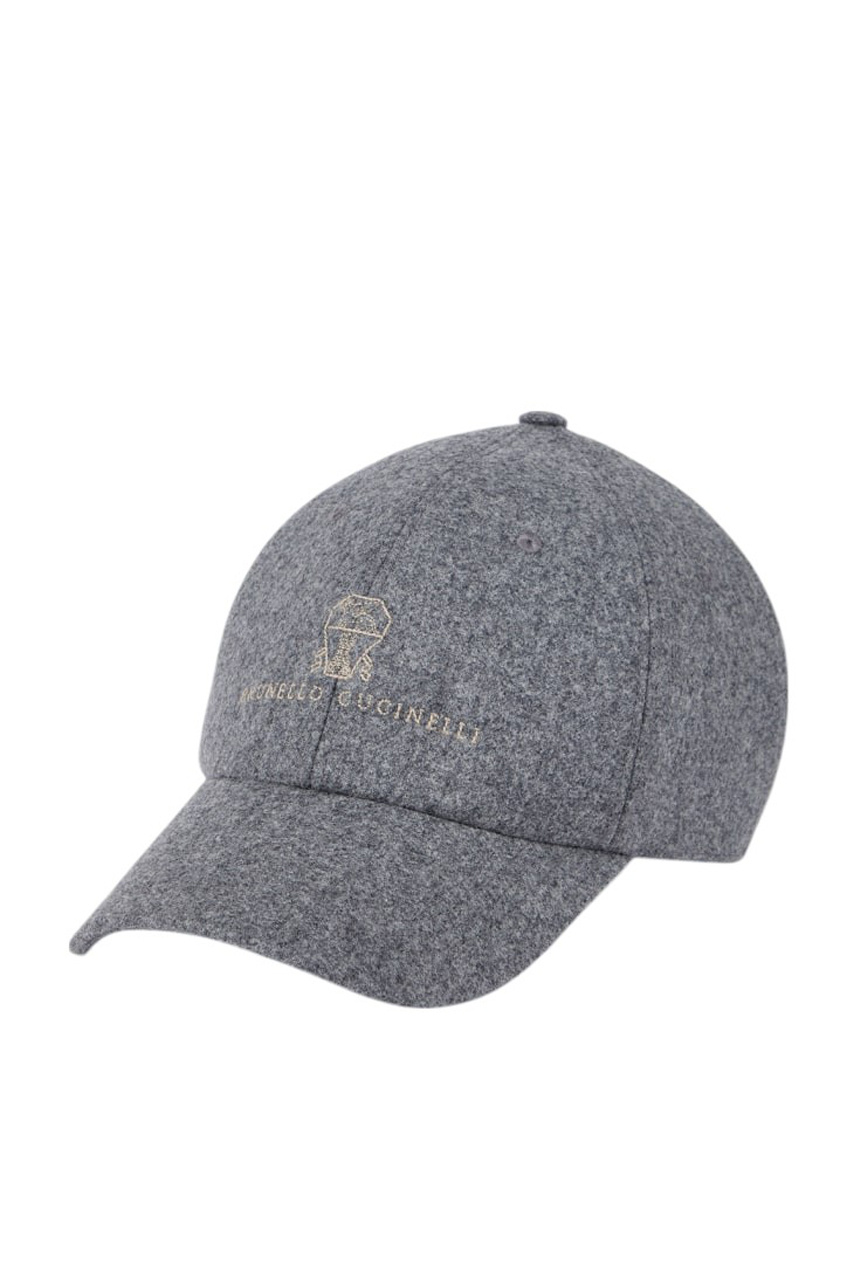 Мужской Brunello Cucinelli Кепка из шерсти с логотипом (цвет ), артикул M038P9850 | Фото 1