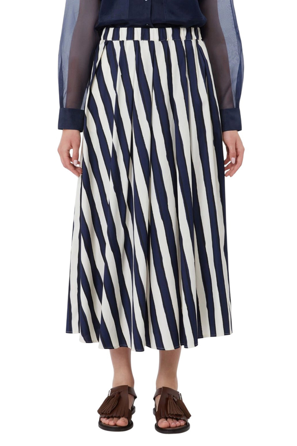 Женский Weekend Max Mara Юбка UOMO из хлопка (цвет ), артикул 2615101022 | Фото 3