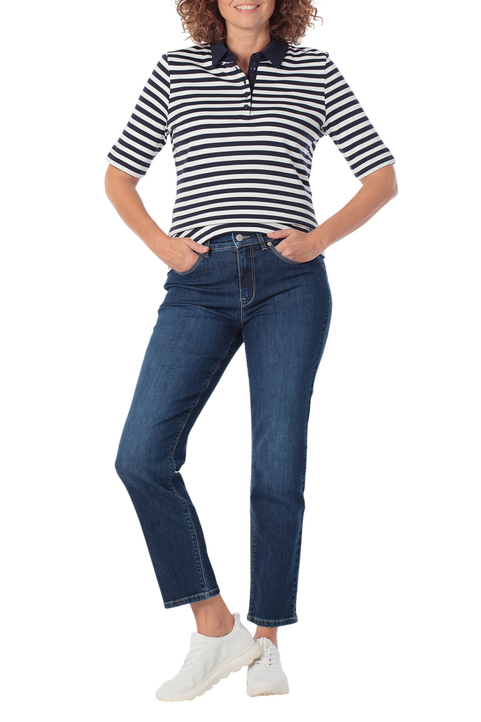 Женский Gerry Weber Поло в полоску (цвет ), артикул N60950 | Фото 3