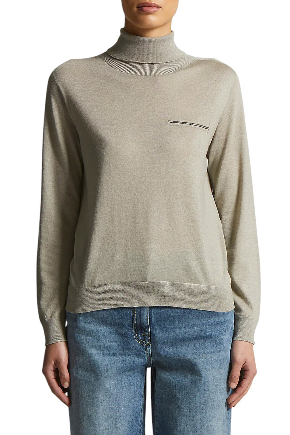 Женский Peserico Водолазка из кашемира и шелка (цвет ), артикул A99296F18K-09282 | Фото 4