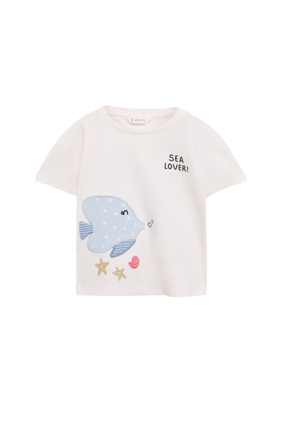 Девочкам Mango Kids Футболка LOVER с принтом (цвет ), артикул 87006361 | Фото 1