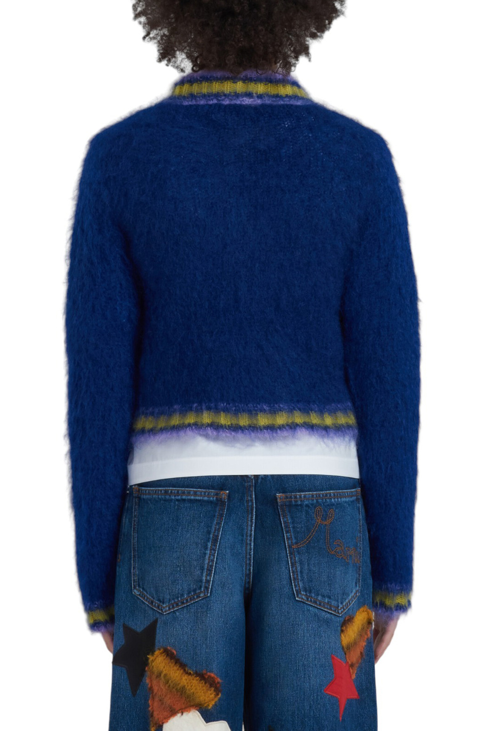 Женский Marni Пуловер с контрастной вставкой (цвет ), артикул CVMD0108Q0-UFU108 | Фото 4