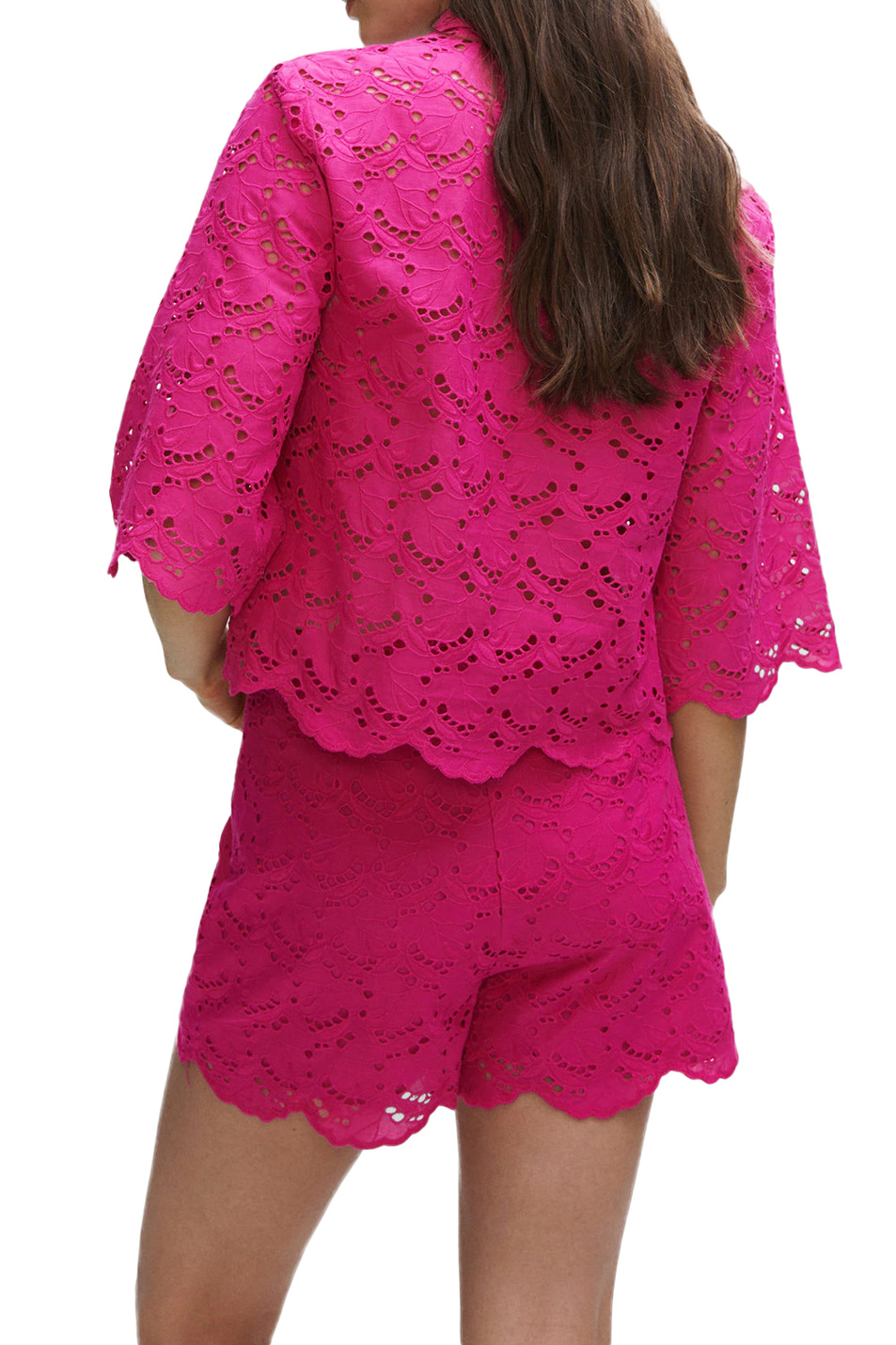 Женский Mango Рубашка APEROL из натурального хлопка с вышивкой (цвет ), артикул 47018635 | Фото 4