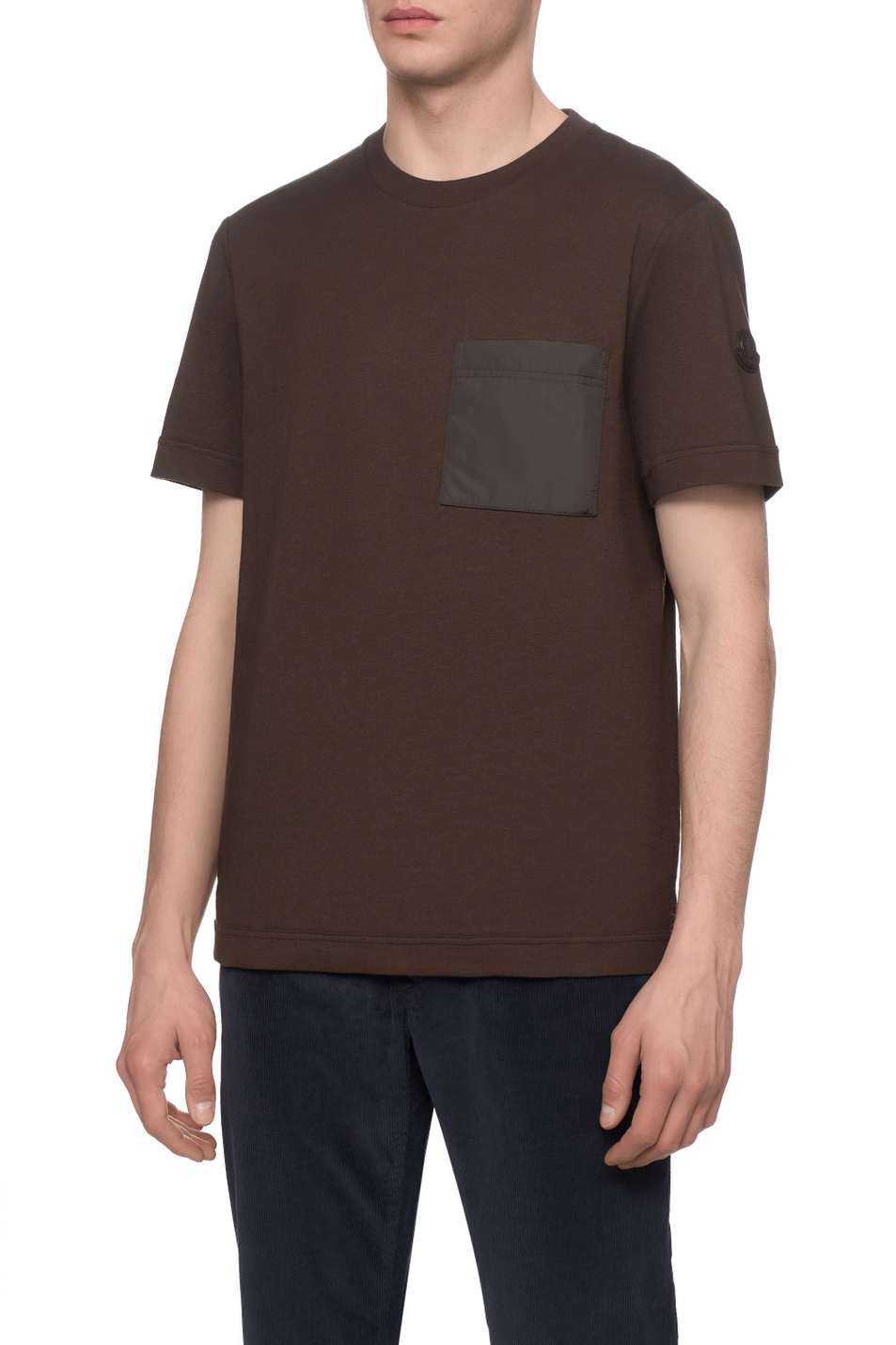 Мужской Moncler Футболка с накладным карманом (цвет ), артикул K20918C00029-89B4F | Фото 4