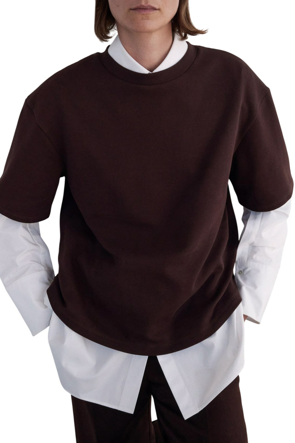 Футболка CELIA свободного кроя|Основной цвет:Коричневый Женский Mango Футболка CELIA свободного кроя (цвет ), артикул 17076358 | Фото 2