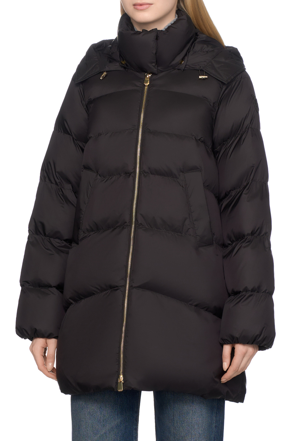 Куртка CALZONE с капюшоном|Основной цвет:Черный Женский Pinko Куртка CALZONE с капюшоном (цвет ), артикул 105720A2TF | Фото 4