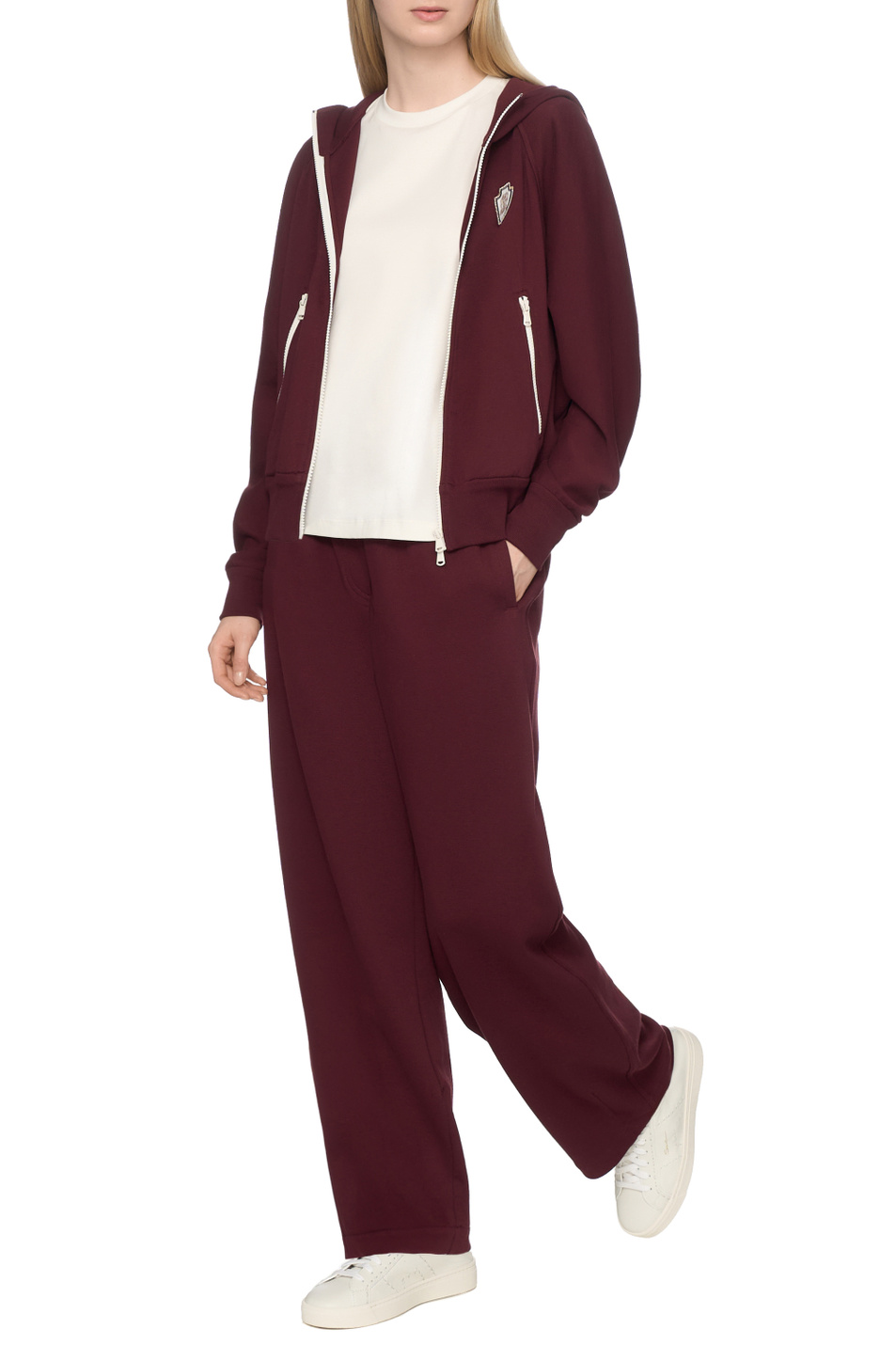 Женский Brunello Cucinelli Толстовка с логотипом (цвет ), артикул MG927VD106 | Фото 3