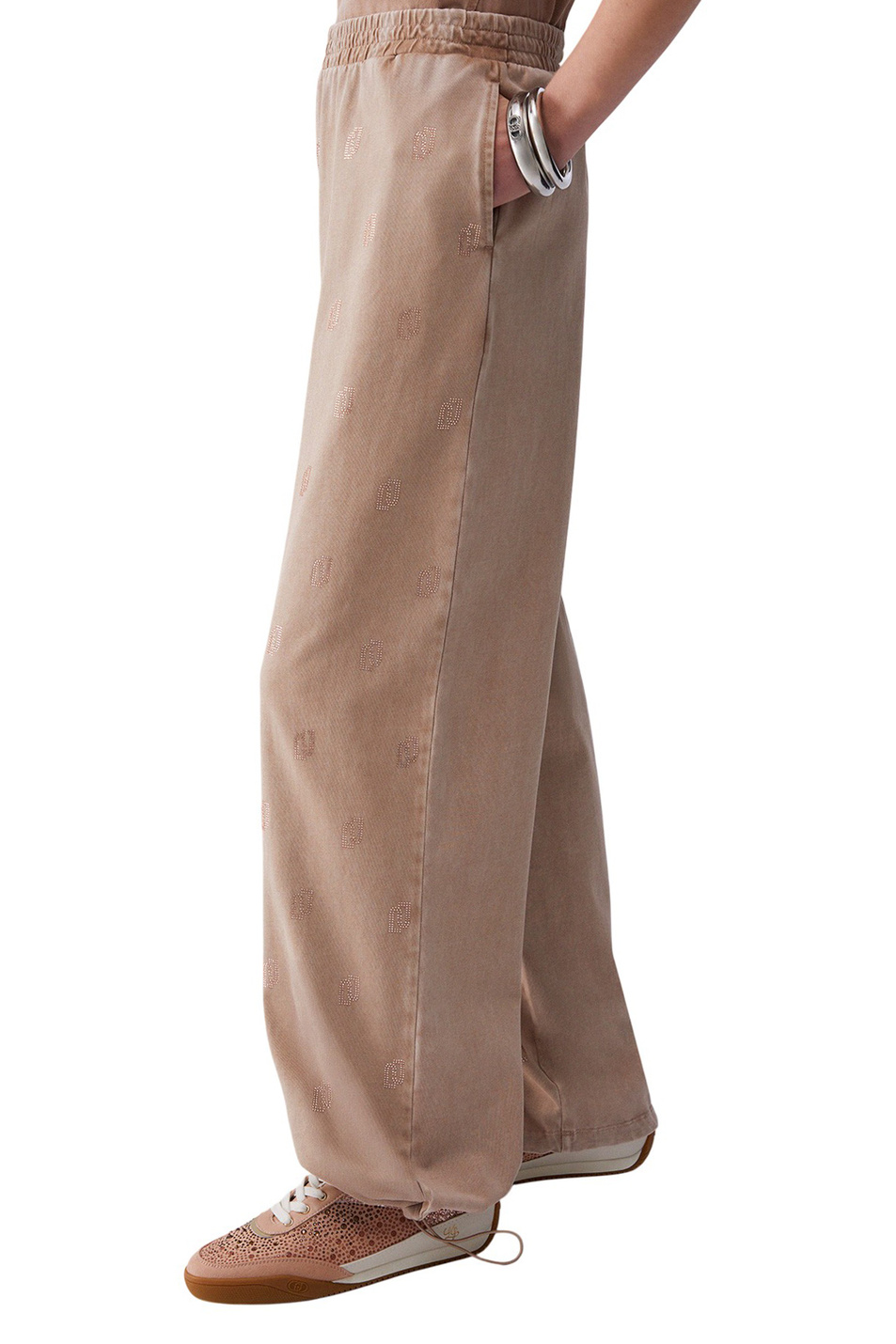 Женский Liu Jo Брюки со стразами (цвет ), артикул TA6102JS008 | Фото 4