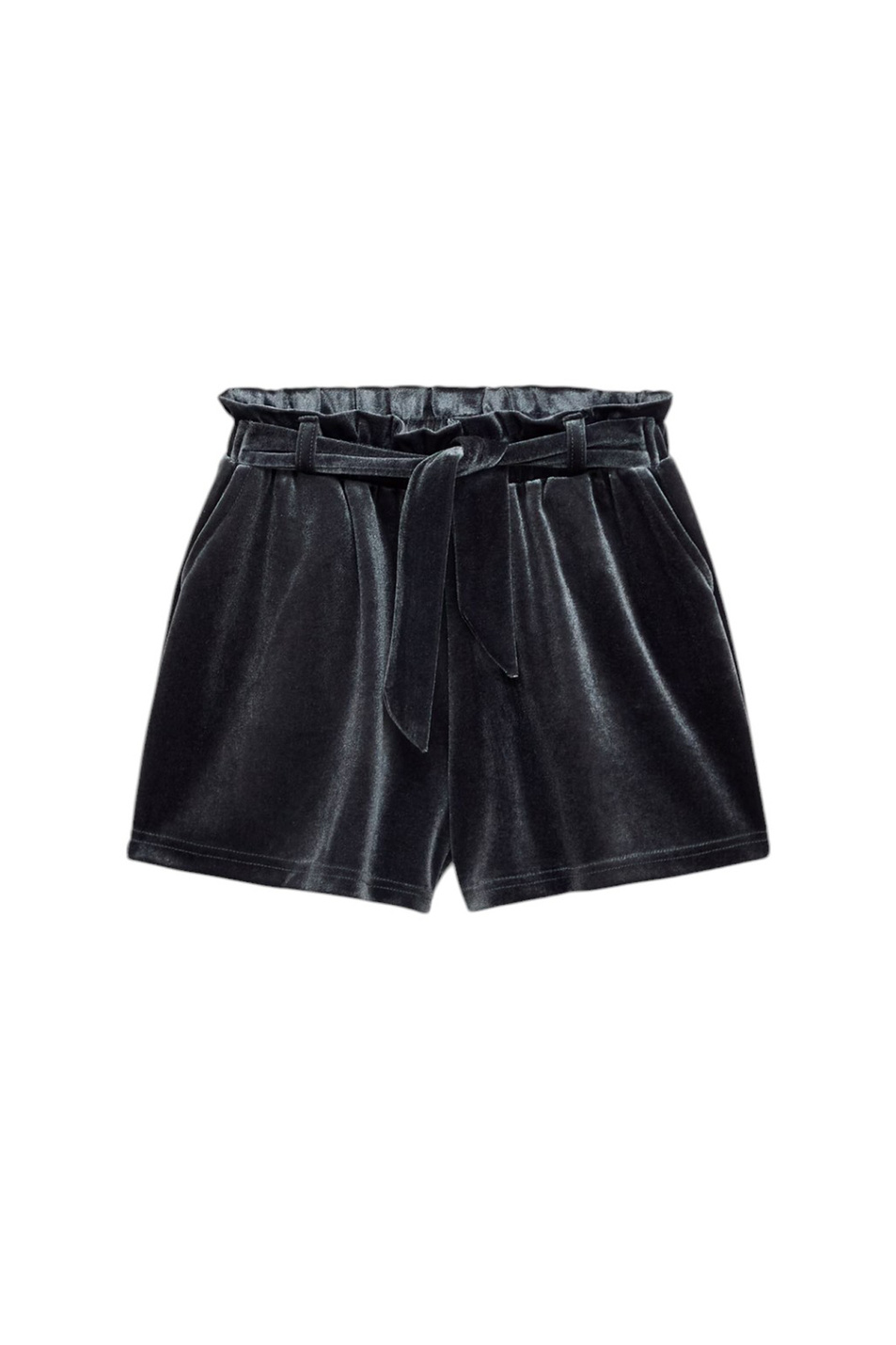 Девочкам Mango Kids Шорты BLUE бархатные (цвет ), артикул 77059232 | Фото 1
