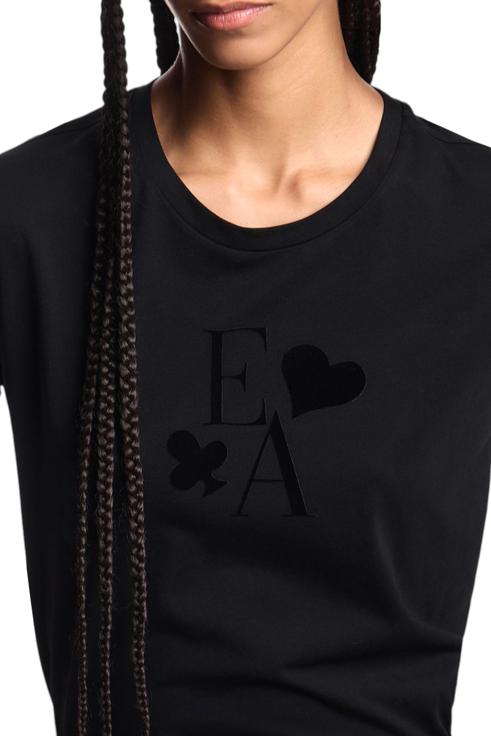Женский Emporio Armani Лонгслив из хлопка (цвет ), артикул EW002838-AF12597 | Фото 5
