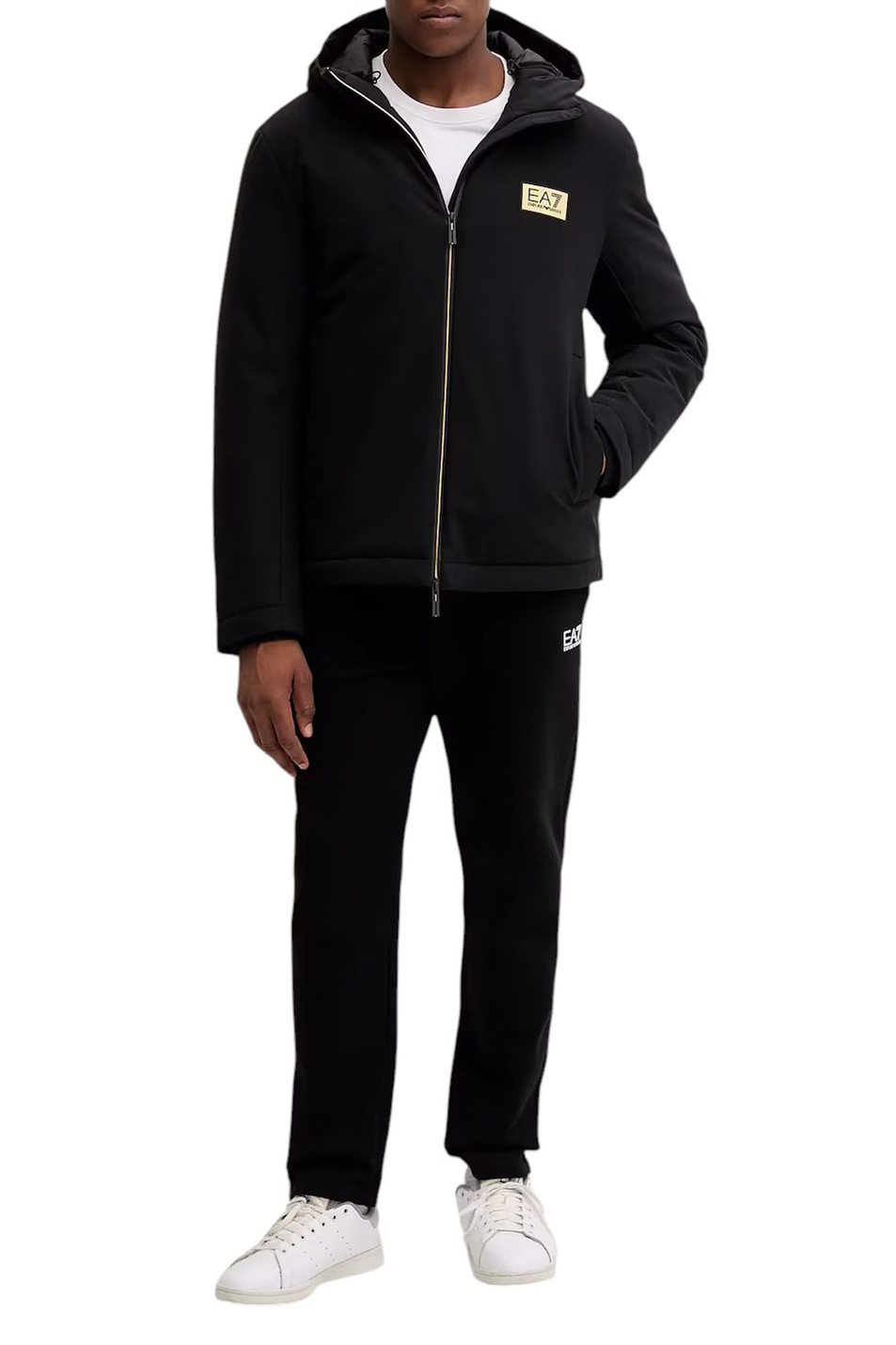 Куртка с логотипом|Основной цвет:Черный Мужской EA7 Куртка с логотипом (цвет ), артикул 7M001020-AF13563 | Фото 2