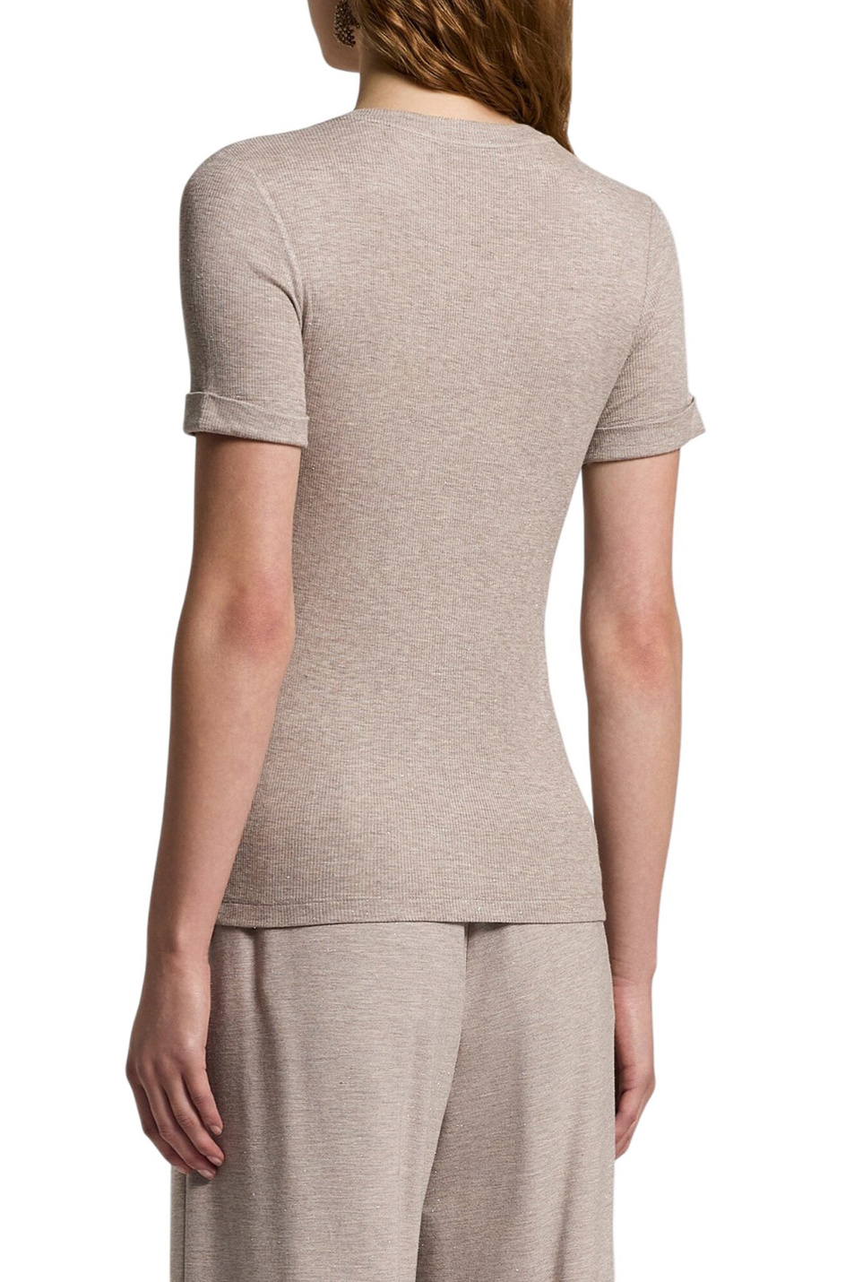 Женский Peserico Футболка с люрексом (цвет ), артикул A06840J0-02351 | Фото 5