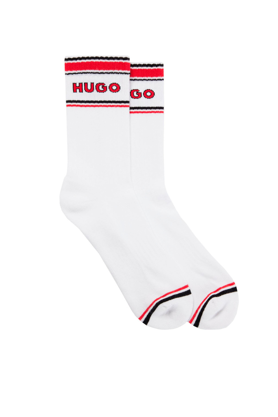 Мужской HUGO Набор из 2 пар носков с логотипом (цвет белый), артикул 50491624 | Фото 1