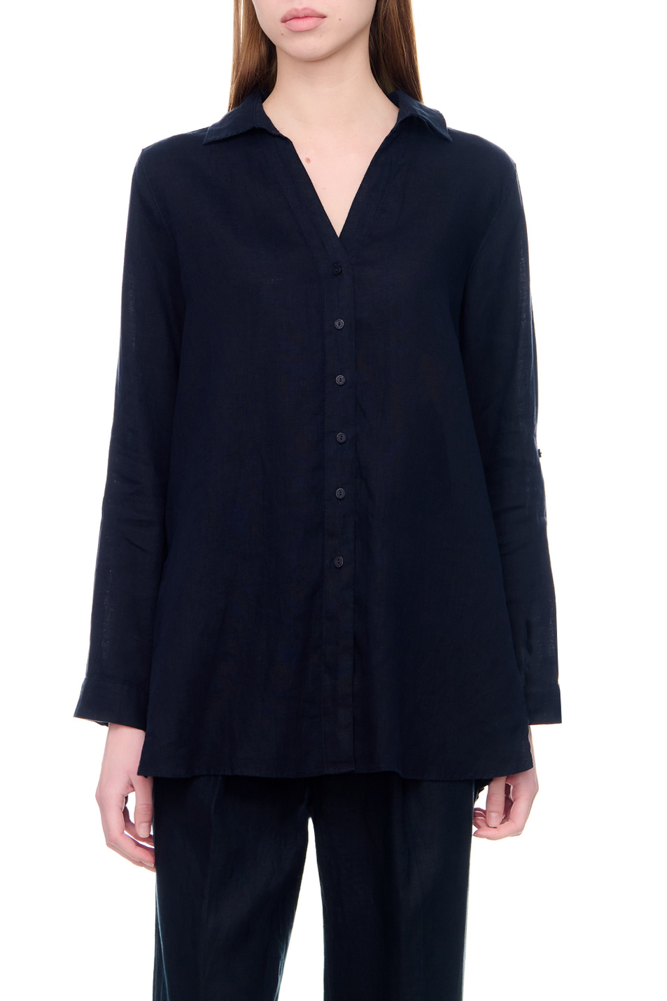 Женский Gerry Weber Рубашка из чистого льна (цвет ), артикул 860038-66435 | Фото 4