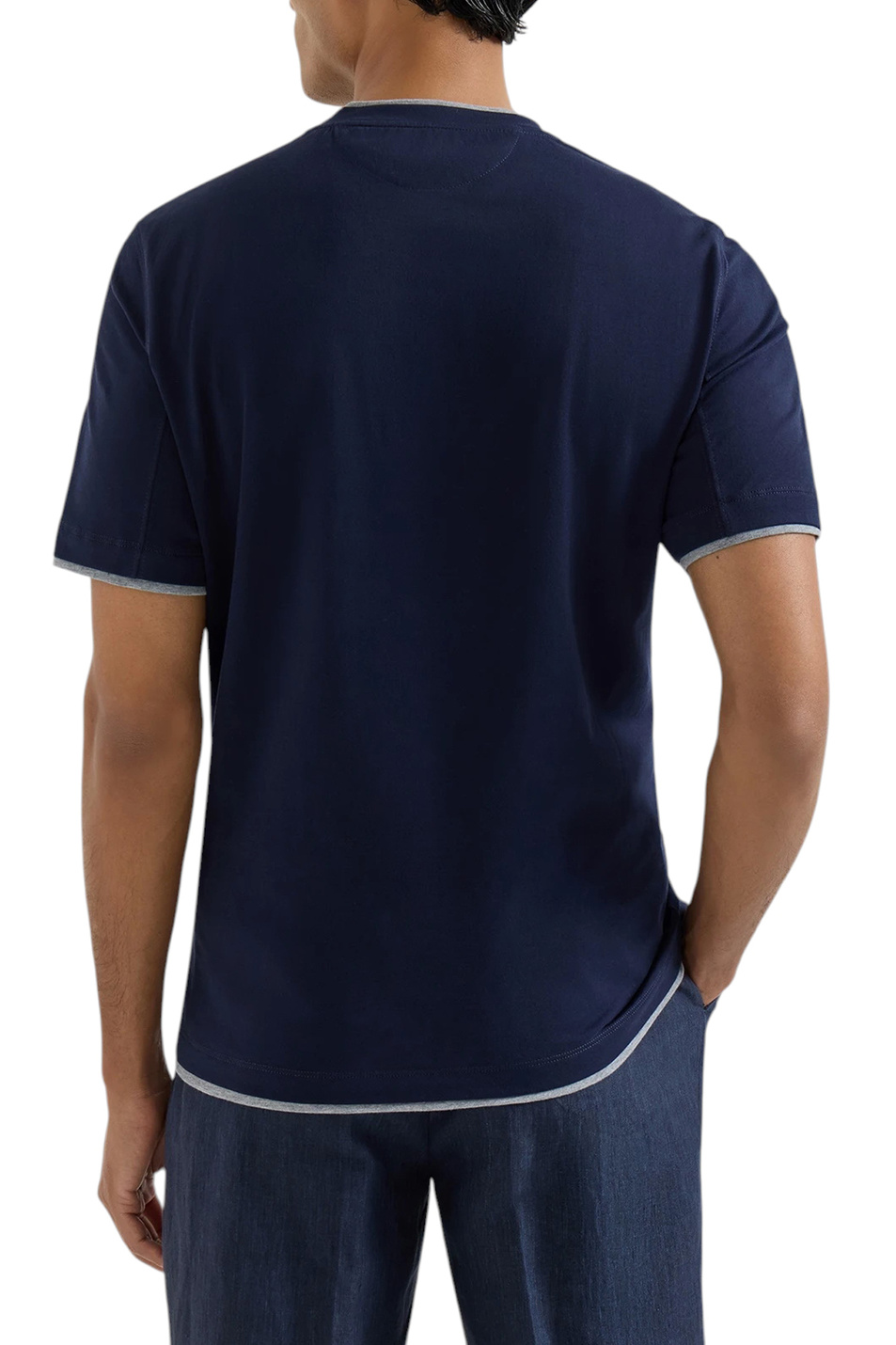 Мужской Brunello Cucinelli Футболка из хлопка (цвет ), артикул M0B137427 | Фото 4