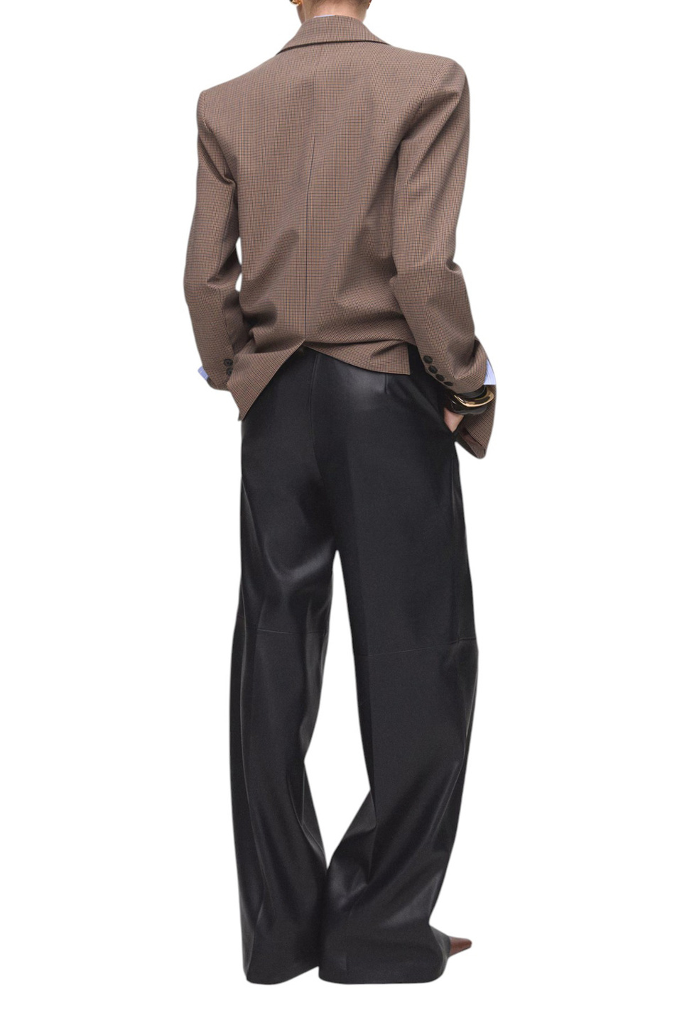 Женский Mango Брюки RIGA из искусственной кожи (цвет ), артикул 17085976 | Фото 3