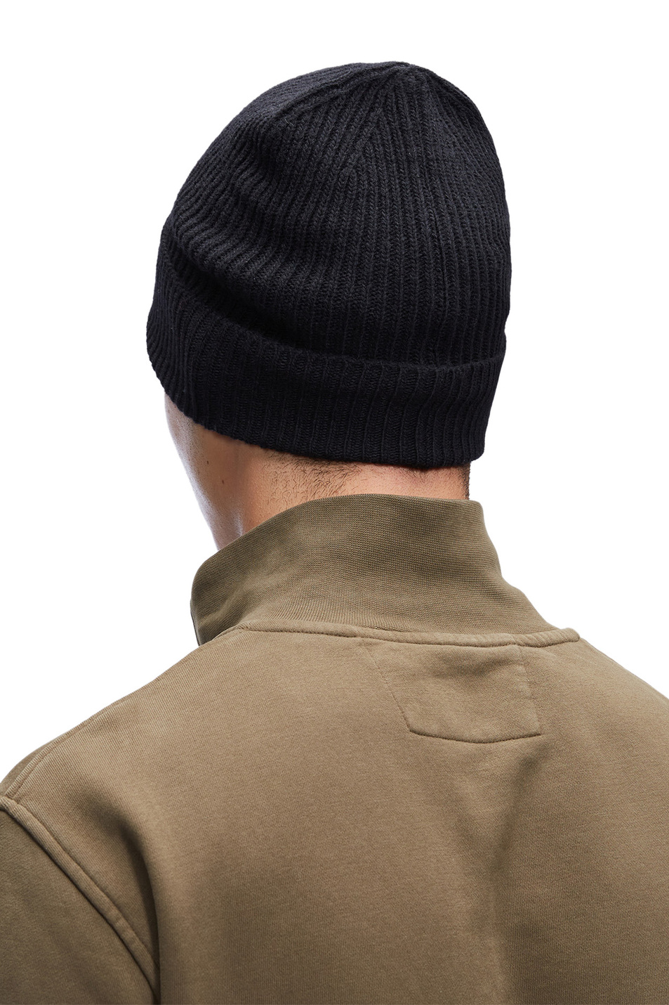 Мужской C.P. Company Вязаная шапка из смесовой шерсти с логотипом (цвет ), артикул 13CMAC313A005504A | Фото 3