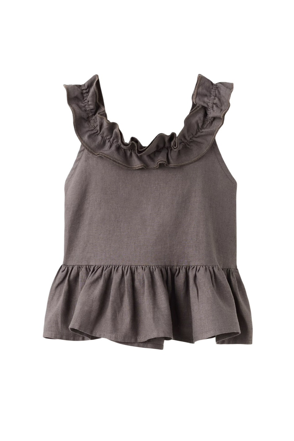 Девочкам Mango Kids Топ AVASET с оборками (цвет ), артикул 27046349 | Фото 1