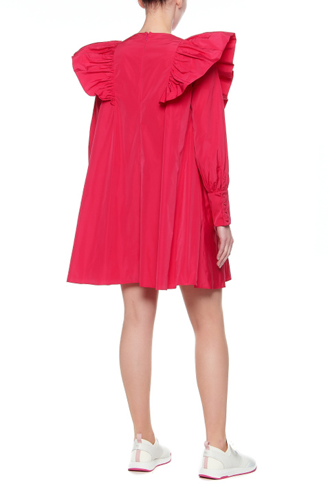 Red Valentino Платье из тафты с рюшами ( цвет), артикул WR3VABF01FP | Фото 4