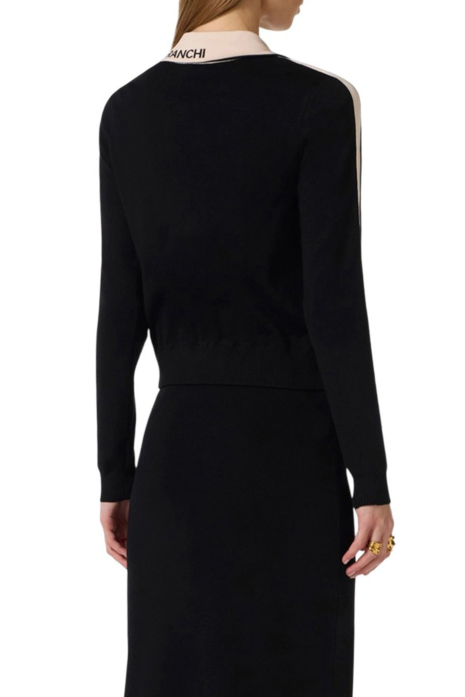 Женский Elisabetta Franchi Кардиган с контрастными вставками (цвет ), артикул MK66S61E2 | Фото 4