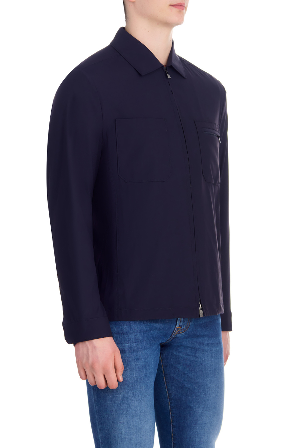 Мужской Corneliani Куртка-рубашка однотонная (цвет ), артикул 91LI27-3118523 | Фото 4