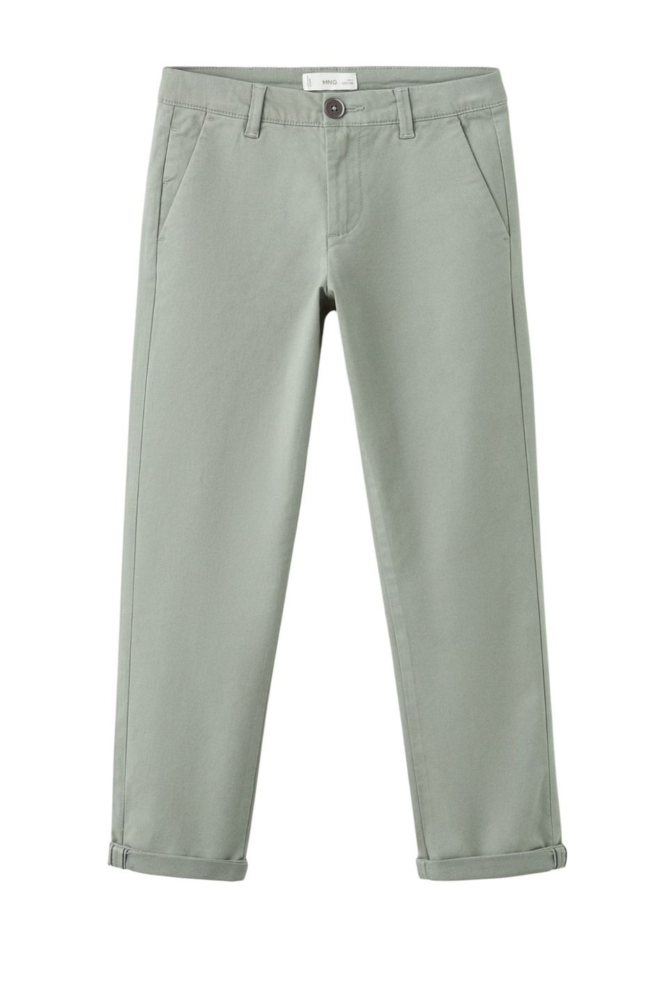 Брюки PICCOLO из эластичного хлопка|Основной цвет:Хаки Мальчикам Mango Kids Брюки PICCOLO из эластичного хлопка (цвет ), артикул 27054403 | Фото 1