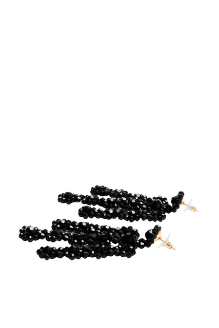 Серьги-подвески|Основной цвет:Черный|Артикул:195199 | Фото 2