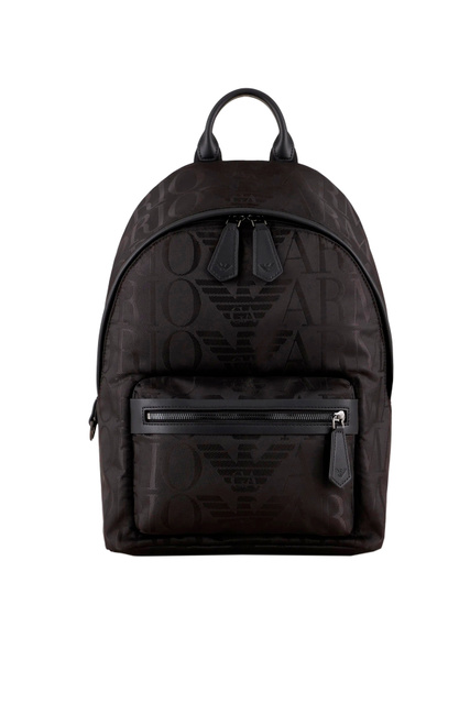 Рюкзак с жаккардовым логотипом|Основной цвет:Черный|Артикул:Y4O362-Y152J | Фото 1