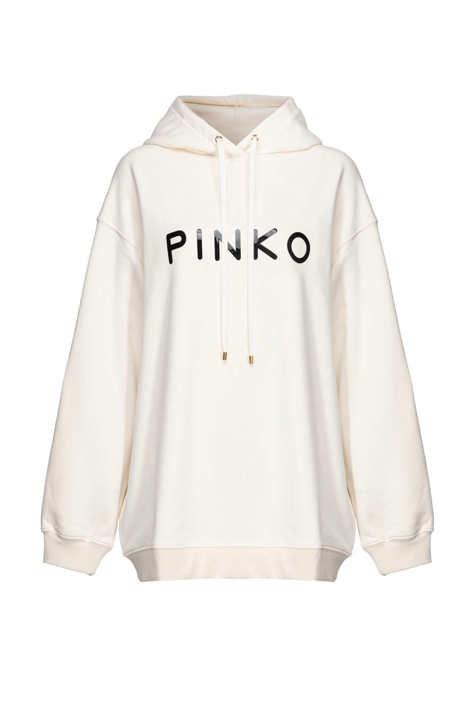 Женский Pinko Худи SKYPE из натурального хлопка с логотипом (цвет кремовый), артикул 101685A163 | Фото 1