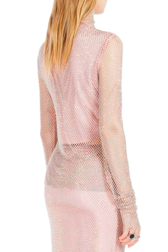 Sportmax ❤ женская водолазка valdai со стразами пудровый