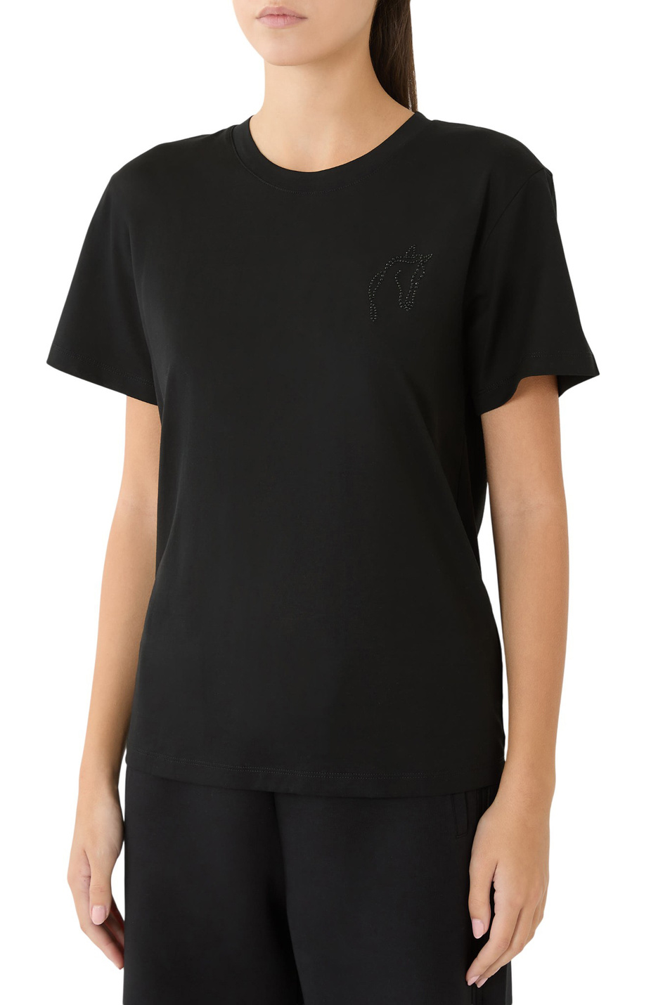 Женский Emporio Armani Футболка из хлопка (цвет ), артикул EW003970-AF10003 | Фото 4