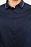 Emporio Armani Рубашка из смесового эластичного хлопка с логотипом (Синий цвет), артикул 3H1CP8-1NHUZ | Фото 2