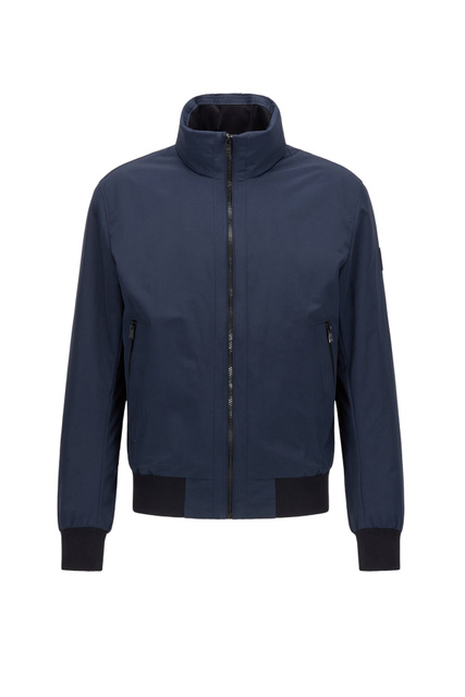 Водоотталкивающая куртка на молнии|Основной цвет:Синий|Артикул:50460796 | Фото 1