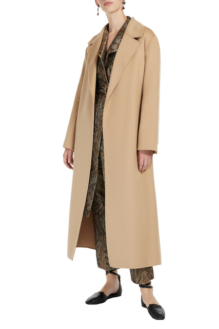 Пальто LIRICA из натуральной шерсти|Основной цвет:Бежевый|Артикул:90111221 | Фото 2